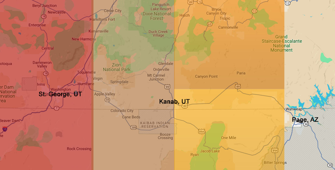 GCT Regions Map